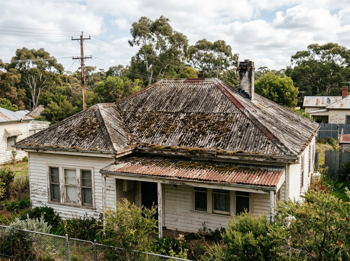 Roof before repair